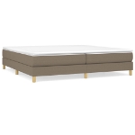 Εικόνα της Κρεβάτι Boxspring με Στρώμα Taupe 200x200 εκ. Υφασμάτινο Hobbo