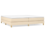 Εικόνα της Κρεβάτι Boxspring με Στρώμα Κρεμ 200x200 εκ. Υφασμάτινο Hobbo