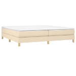 Εικόνα της Κρεβάτι Boxspring με Στρώμα Κρεμ 200x200 εκ. Υφασμάτινο Hobbo