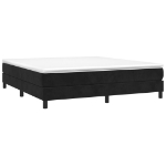 Εικόνα της Κρεβάτι Boxspring με Στρώμα Μαύρο 180x200 εκ. Βελούδινο Hobbo