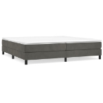 Εικόνα της Κρεβάτι Boxspring με Στρώμα Σκούρο Γκρι 200x200 εκ. Βελούδινο Hobbo