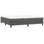 Εικόνα της Κρεβάτι Boxspring με Στρώμα Σκούρο Γκρι 200x200 εκ. Βελούδινο Hobbo