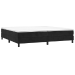 Εικόνα της Κρεβάτι Boxspring με Στρώμα Μαύρο 200x200 εκ. Βελούδινο Hobbo