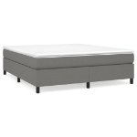 Εικόνα της Κρεβάτι Boxspring με Στρώμα Σκούρο Γκρι 180x200 εκ Υφασμάτιν Hobbo