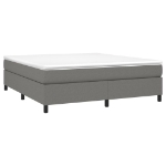 Εικόνα της Κρεβάτι Boxspring με Στρώμα Σκούρο Γκρι 180x200 εκ Υφασμάτιν Hobbo