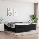 Εικόνα της Κρεβάτι Boxspring με Στρώμα Μαύρο 180x200 εκ. Υφασμάτινο Hobbo