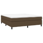 Εικόνα της Κρεβάτι Boxspring με Στρώμα Σκούρο Καφέ 180x200 εκ Υφασμάτινο Hobbo