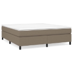 Εικόνα της Κρεβάτι Boxspring με Στρώμα Taupe 180x200 εκ. Υφασμάτινο Hobbo