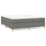 Εικόνα της Κρεβάτι Boxspring με Στρώμα Σκούρο Γκρι 180x200 εκ Υφασμάτιν Hobbo