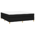 Εικόνα της Κρεβάτι Boxspring με Στρώμα Μαύρο 180x200 εκ. Υφασμάτινο Hobbo