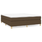 Εικόνα της Κρεβάτι Boxspring με Στρώμα Σκούρο Καφέ 180x200 εκ Υφασμάτινο Hobbo