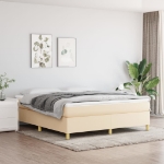 Εικόνα της Κρεβάτι Boxspring με Στρώμα Κρεμ 180x200 εκ. Υφασμάτινο Hobbo