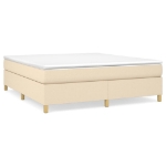 Εικόνα της Κρεβάτι Boxspring με Στρώμα Κρεμ 180x200 εκ. Υφασμάτινο Hobbo