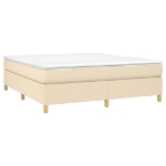 Εικόνα της Κρεβάτι Boxspring με Στρώμα Κρεμ 180x200 εκ. Υφασμάτινο Hobbo