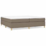 Εικόνα της Κρεβάτι Boxspring με Στρώμα Taupe 200x200 εκ. Υφασμάτινο Hobbo