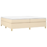 Εικόνα της Κρεβάτι Boxspring με Στρώμα Κρεμ 200x200 εκ. Υφασμάτινο Hobbo