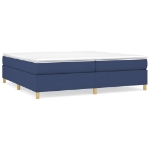 Εικόνα της Κρεβάτι Boxspring με Στρώμα Μπλε 200x200 εκ. Υφασμάτινο Hobbo