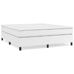 Εικόνα της Κρεβάτι Boxspring με Στρώμα Λευκό 180x200 εκ. Συνθετικό Δέρμα Hobbo