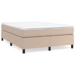 Εικόνα της Κρεβάτι Boxspring με Στρώμα Καπουτσίνο 180x200 εκ. Συνθ. Δέρμα Hobbo