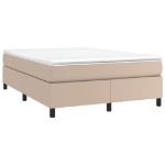 Εικόνα της Κρεβάτι Boxspring με Στρώμα Καπουτσίνο 180x200 εκ. Συνθ. Δέρμα Hobbo