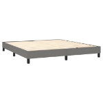 Εικόνα της Κρεβάτι Boxspring με Στρώμα Σκούρο Γκρι 180x200 εκ Υφασμάτιν Hobbo