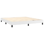 Εικόνα της Κρεβάτι Boxspring με Στρώμα Λευκό 180x200 εκ. Συνθετικό Δέρμα Hobbo