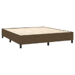 Εικόνα της Κρεβάτι Boxspring με Στρώμα Σκούρο Καφέ 180x200 εκ Υφασμάτινο Hobbo