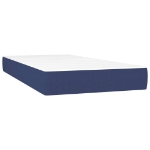 Εικόνα της Κρεβάτι Boxspring με Στρώμα Μπλε 200x200 εκ. Υφασμάτινο Hobbo