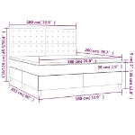 Εικόνα της Κρεβάτι Boxspring με Στρώμα Μαύρο 180x200εκ.από Συνθετικό Δέρμα Hobbo