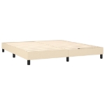 Εικόνα της Κρεβάτι Boxspring με Στρώμα Κρεμ 180x200 εκ. Υφασμάτινο Hobbo