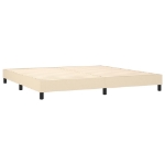 Εικόνα της Κρεβάτι Boxspring με Στρώμα Κρεμ 200x200 εκ. Υφασμάτινο Hobbo