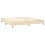 Εικόνα της Κρεβάτι Boxspring με Στρώμα Κρεμ 180x200 εκ. Υφασμάτινο Hobbo