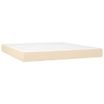 Εικόνα της Κρεβάτι Boxspring με Στρώμα Κρεμ 180x200 εκ. Υφασμάτινο Hobbo