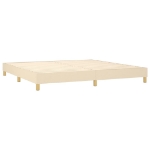 Εικόνα της Κρεβάτι Boxspring με Στρώμα Κρεμ 200x200 εκ. Υφασμάτινο Hobbo