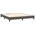 Εικόνα της Κρεβάτι Boxspring με Στρώμα Σκούρο Γκρι 180x200 εκ. Βελούδινο Hobbo