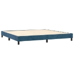 Εικόνα της Κρεβάτι Boxspring με Στρώμα Σκούρο Μπλε 200x200 εκ. Βελούδινο Hobbo