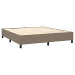 Εικόνα της Κρεβάτι Boxspring με Στρώμα Taupe 180x200 εκ. Υφασμάτινο Hobbo