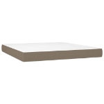 Εικόνα της Κρεβάτι Boxspring με Στρώμα Taupe 180x200 εκ. Υφασμάτινο Hobbo