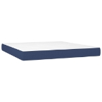 Εικόνα της Κρεβάτι Boxspring με Στρώμα Μπλε 180x200 εκ. Υφασμάτινο Hobbo