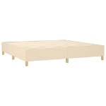 Εικόνα της Κρεβάτι Boxspring με Στρώμα Κρεμ 200x200 εκ. Υφασμάτινο Hobbo