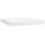 Εικόνα της Κρεβάτι Boxspring με Στρώμα Λευκό 180x200 εκ. Συνθετικό Δέρμα Hobbo