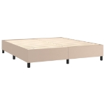 Εικόνα της Κρεβάτι Boxspring με Στρώμα Καπουτσίνο 180x200 εκ. Συνθ. Δέρμα Hobbo