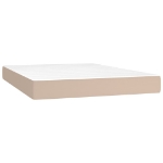 Εικόνα της Κρεβάτι Boxspring με Στρώμα Καπουτσίνο 180x200 εκ. Συνθ. Δέρμα Hobbo