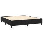 Εικόνα της Κρεβάτι Boxspring με Στρώμα Μαύρο 180x200 εκ. Βελούδινο Hobbo