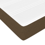 Εικόνα της Κρεβάτι Boxspring με Στρώμα Σκούρο Καφέ 180x200 εκ Υφασμάτινο Hobbo