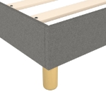 Εικόνα της Κρεβάτι Boxspring με Στρώμα Σκούρο Γκρι 200x200 εκ. Υφασμάτινο Hobbo