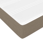 Εικόνα της Κρεβάτι Boxspring με Στρώμα Taupe 200x200 εκ. Υφασμάτινο Hobbo