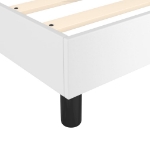 Εικόνα της Κρεβάτι Boxspring με Στρώμα Λευκό 200x200 εκ. Συνθετικό Δέρμα Hobbo