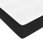 Εικόνα της Κρεβάτι Boxspring με Στρώμα Μαύρο 180x200 εκ. Βελούδινο Hobbo