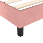 Εικόνα της Κρεβάτι Boxspring με Στρώμα Ροζ 180x200 εκ. Βελούδινο Hobbo